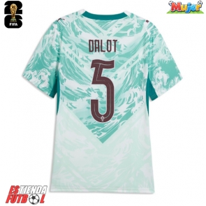 Portugal Diogo Dalot #5 Segunda Equipación Mujer Mundial 2026 Manga Corta